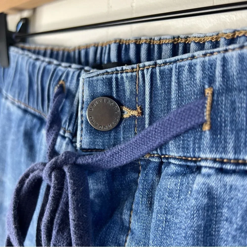 Universal Standard ComfortDenim Drawstring Jeans Straight Leg Blue Jeans size 1X